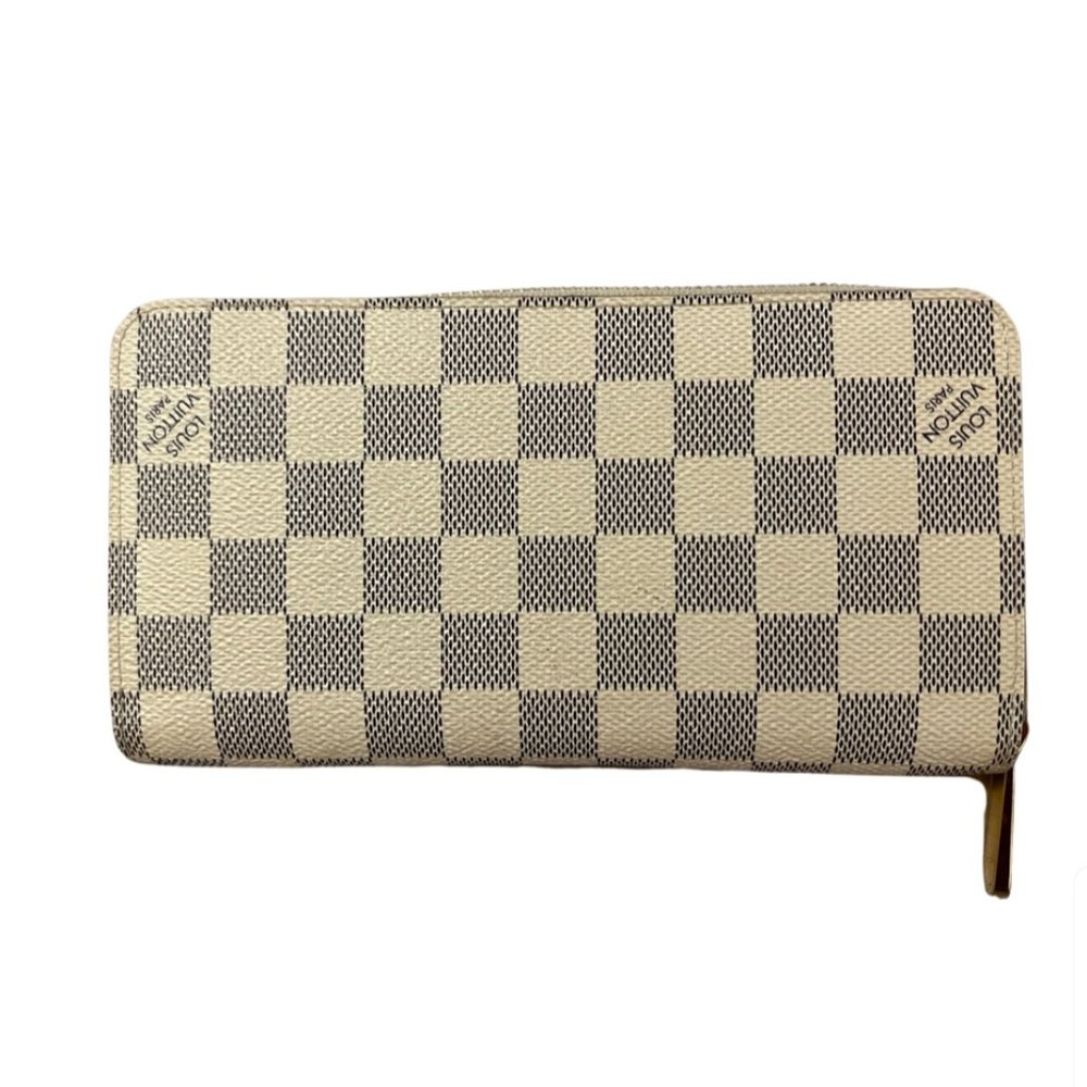 AUTHENTIC Louis Vuitton Damier Azur Canvas Zip Wallet